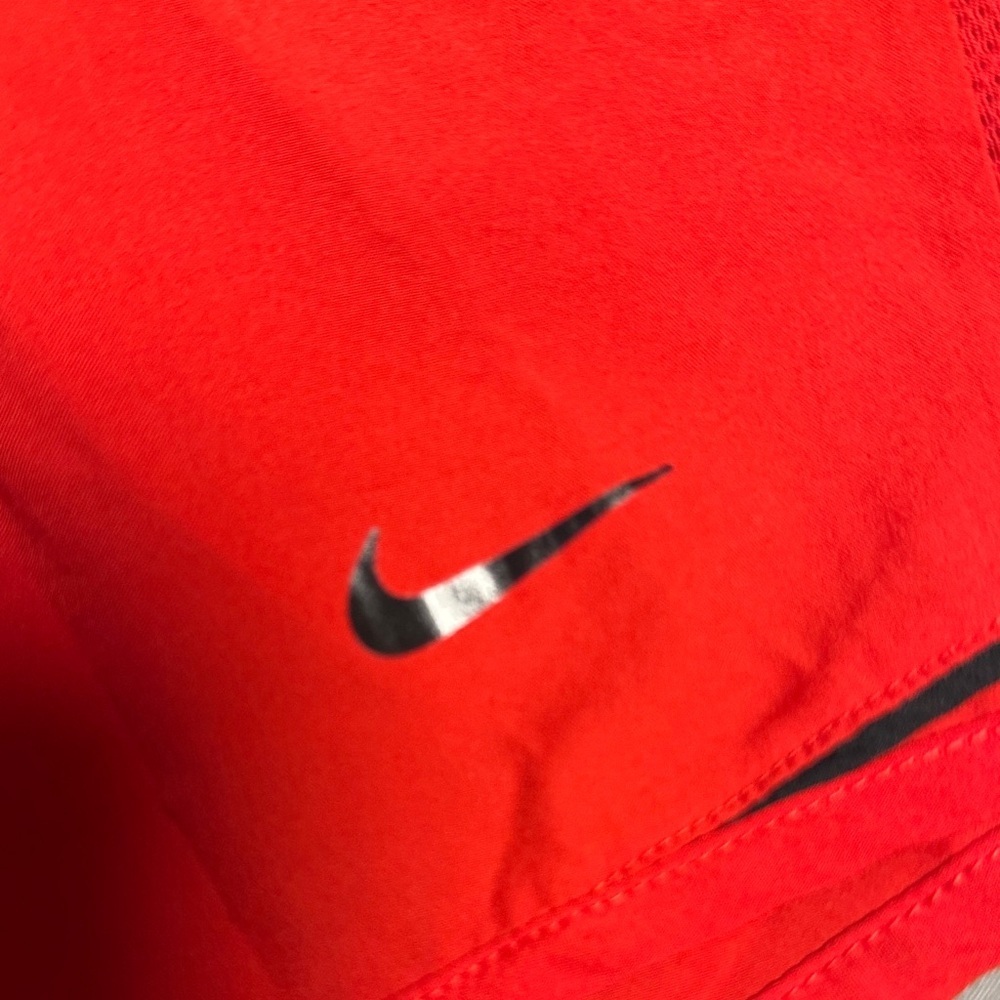 Nike Women's Bright Red Athletic Shorts - Picture 2 of 5
